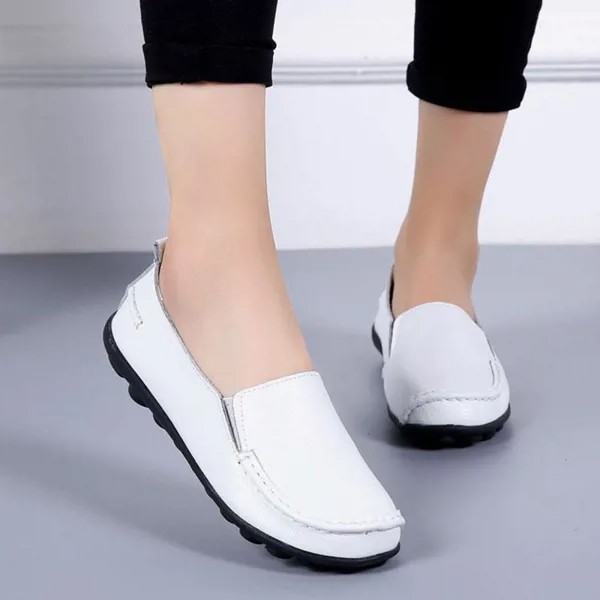 Doudou Женская обувь Повседневная женская обувь Кожаная обувь Для мамы Обувь для медсестер Обувь для медсестер