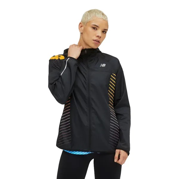 Куртка New Balance Reflective Accelerate Windcheater, черный