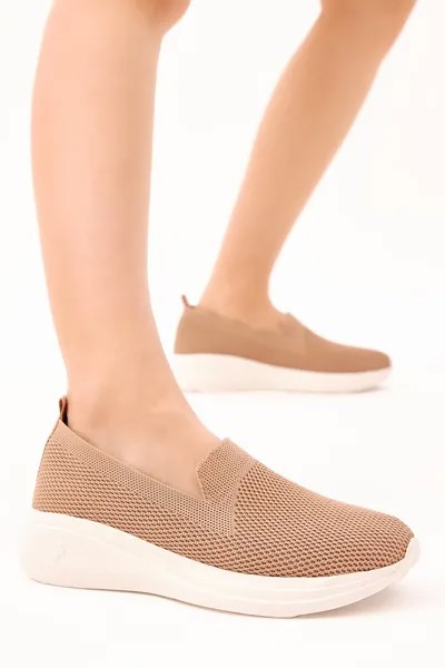 Женские удобные кроссовки на шнуровке карамельного цвета TONNY BLACK, коричневый