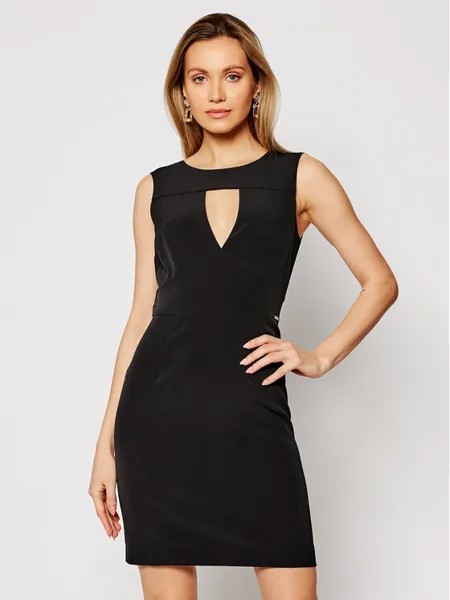 Коктейльное платье узкого кроя Guess, черный