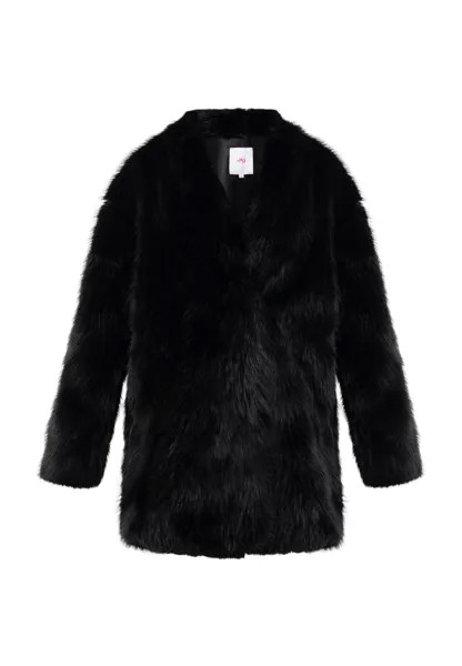 Пуховик myMo Fake Fur Mantel, черный