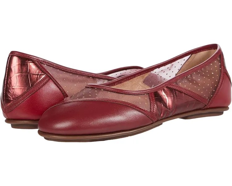 Балетки FitFlop Allegria Art Deco, цвет Maroon Mix