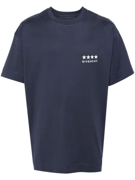 Givenchy футболка с принтом 4G, синий