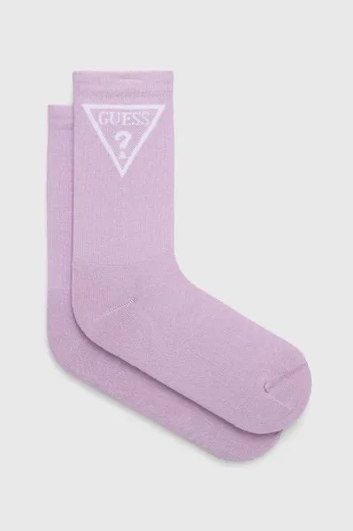 Носки Guess, фиолетовый