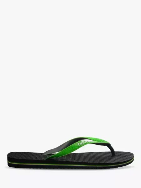 Шлепанцы Havaianas Brazil Flag, черный