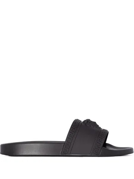 Versace шлепанцы с тиснением Medusa