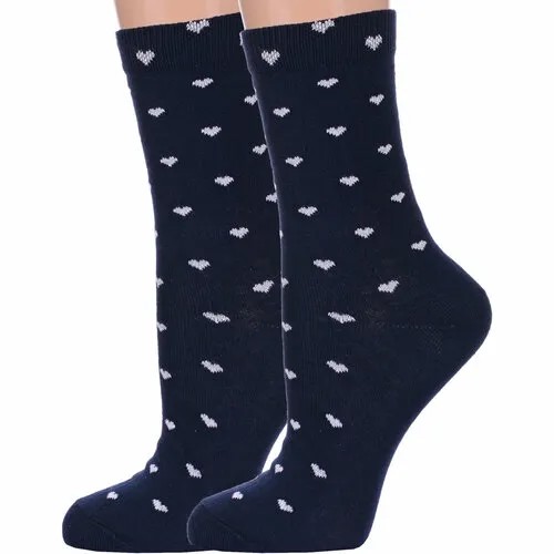 Носки PARA socks, 2 пары, размер 23, синий