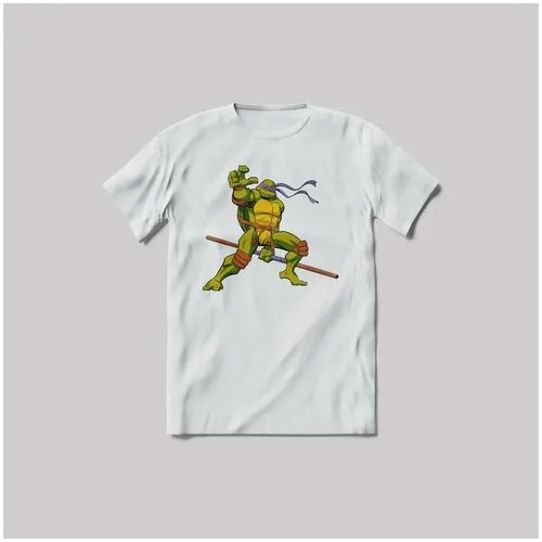 Футболка TMNT (Teenage Mutant Ninja Turtles, Мультфильм, Черепашки Ниндзя, Мультик, Рафаэль, Донателло, Микелланджело,Леонардо, Сплинтер, Блэк, Черный, Black) 1