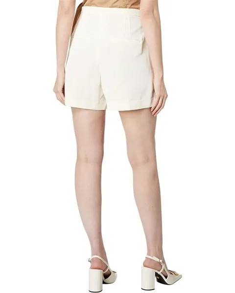 Шорты Vince High-Waisted Tailored Shorts, цвет Bone