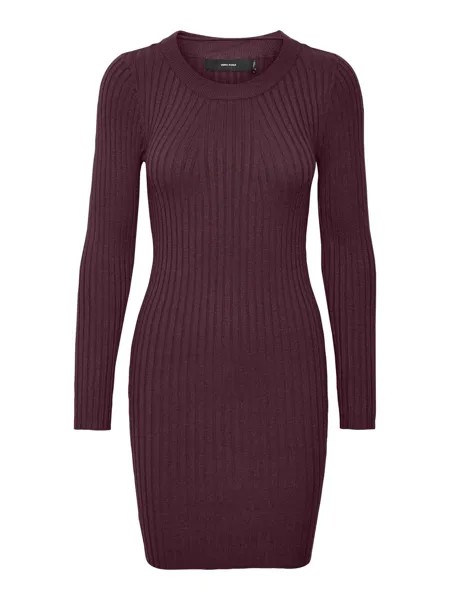Вязанное платье Vero Moda Kiki, бордо