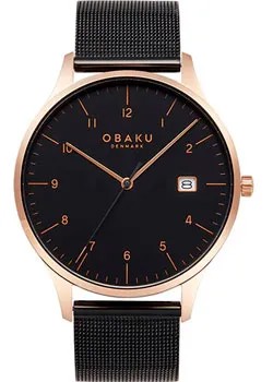 Fashion наручные  мужские часы Obaku V298GDVBMB. Коллекция Chia