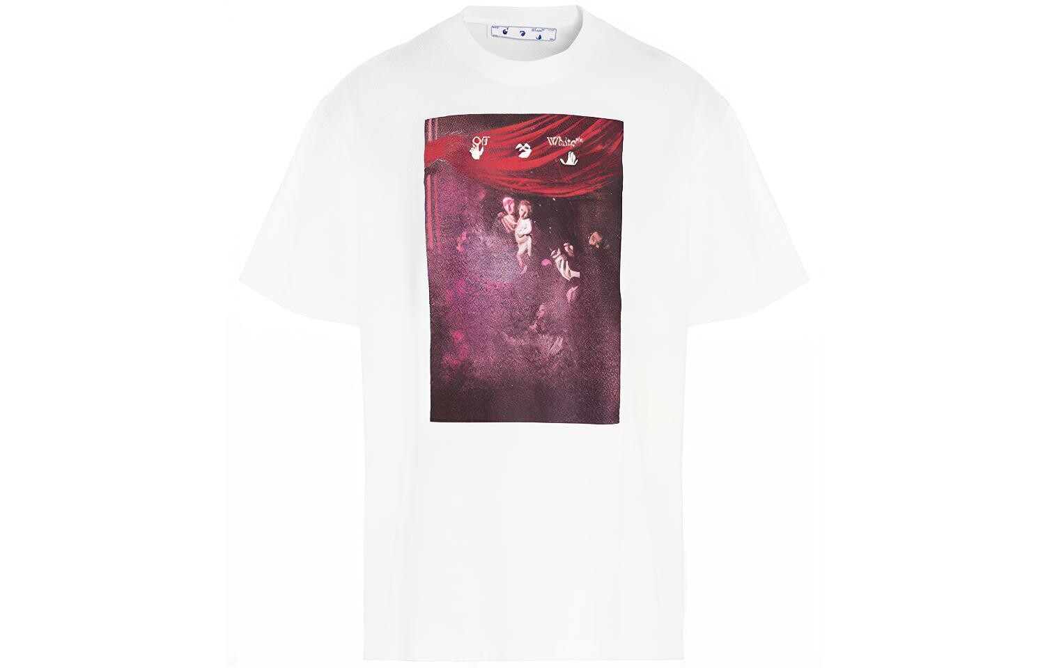 Футболка прямого кроя с изображением картины Караваджо Off-White, белый