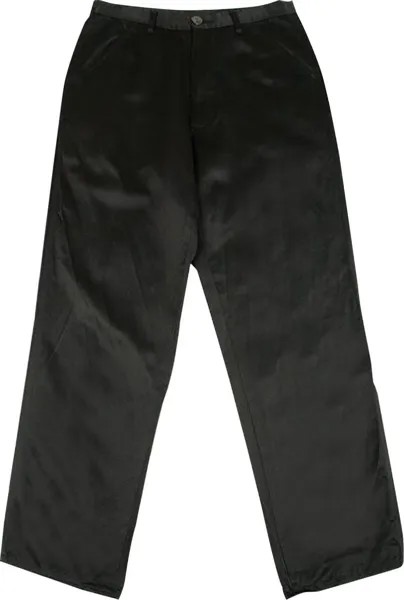 Брюки Comme des Garçons Satin Pants 'Black', черный