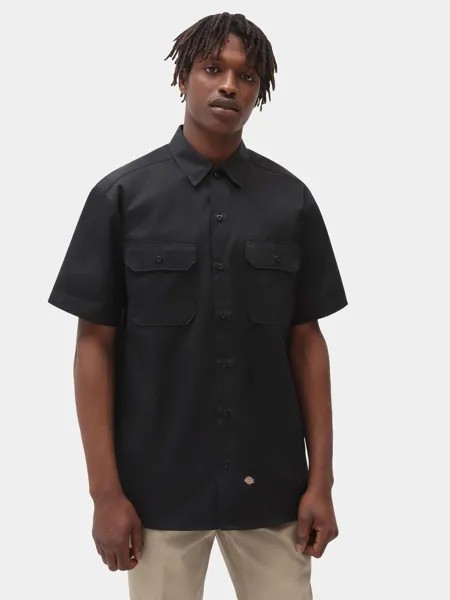 Комфортная рубашка на пуговицах Dickies Work Shirt, черный