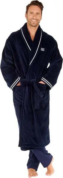 Халат Estaque Bathrobe HOM, темно-синий