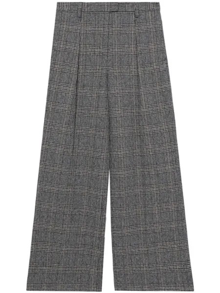 Rag & bone клетчатые брюки Bennet широкого кроя, черный