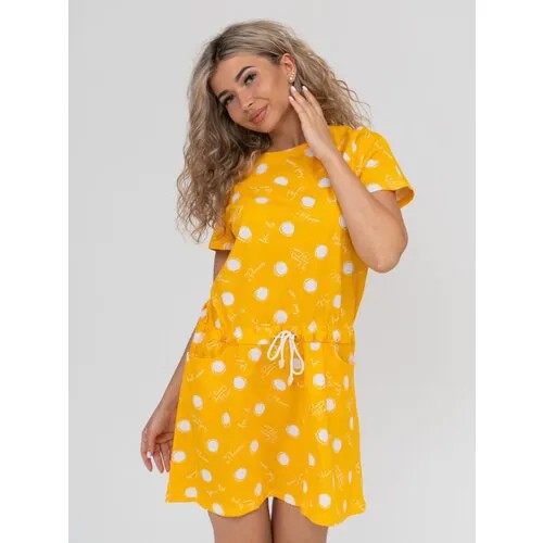 Платье NSD-STYLE, размер 56, желтый