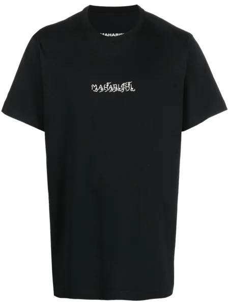 Maharishi футболка из органического хлопка с логотипом, черный