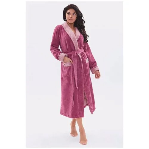 PECHE MONNAIE Бамбуковый халат Soft Touch (PM France 747) (2XL(54-56) / сухая роза)