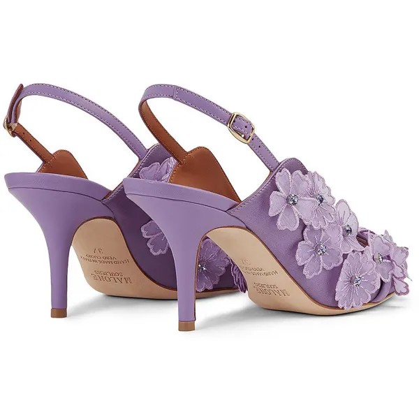 Женские туфли MARION с острым носком и пяткой на пятке Malone Souliers, сирень