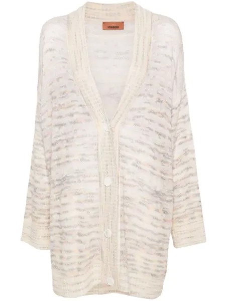 Missoni меланжевый карди-пальто, розовый