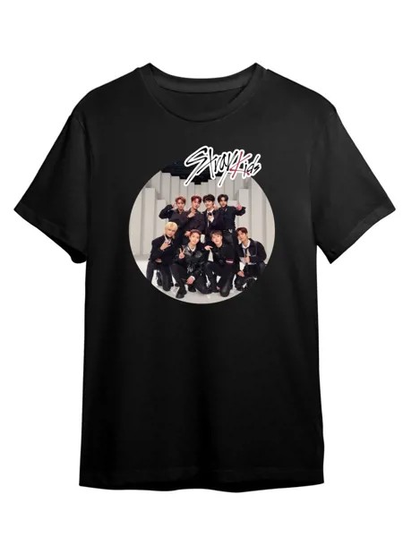 Футболка унисекс Каждому Своё Stray Kids/K-Pop/Корея MGSK14 черная XS
