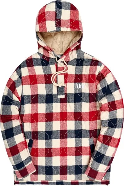 Худи Kith Watts Flannel Quilted Hoodie 'Ivory/Multi', разноцветный