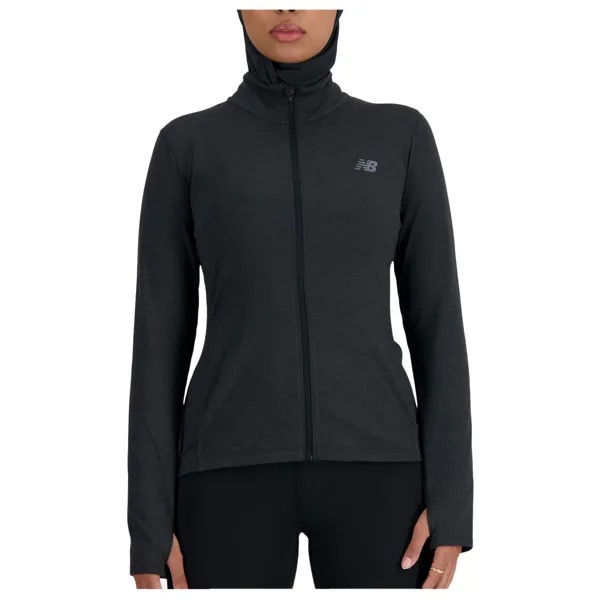 Спортивная и тренировочная куртка New Balance Women's Space Dye, цвет Black Heat