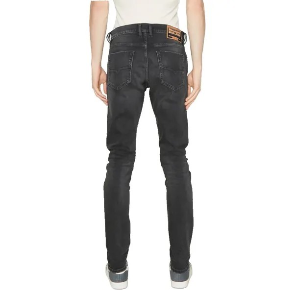 Хлопковые джинсы и мужские брюки Diesel, черный
