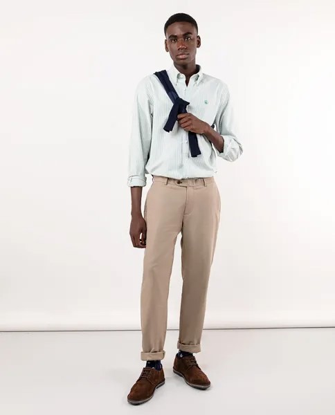 Обычные бежевые мужские брюки чинос El Ganso, коричневый