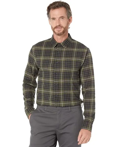 Лонгслив Vince Calabasas Plaid, цвет Dark Olive Field