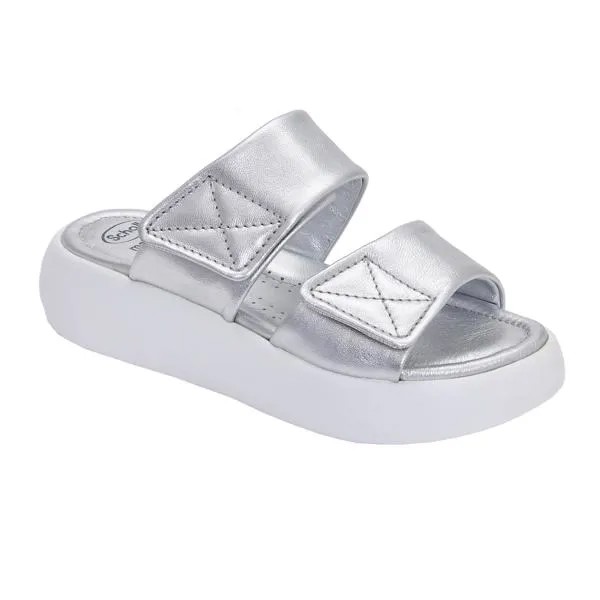 Женские сланцы SCHOLL (BOCA 2 STRAPS F300101057), серебряные