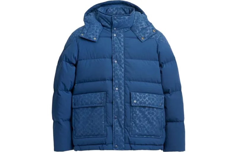 Мужской пуховик COACH, цвет Blue
