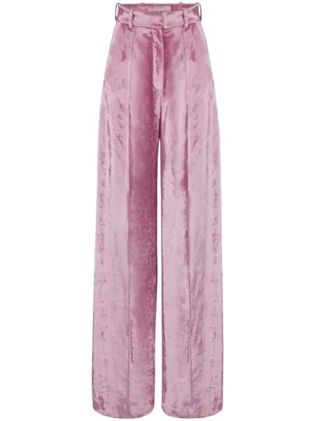 Nina Ricci бархатные брюки палаццо, розовый