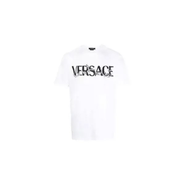 Футболка logo-print short-sleeved t-shirt Versace, белый