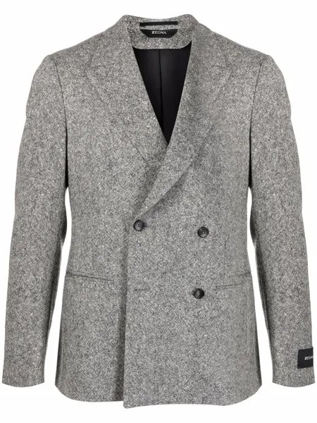 Z Zegna двубортный пиджак из шерсти