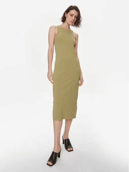Платье на каждый день приталенного кроя Weekend Max Mara, бежевый