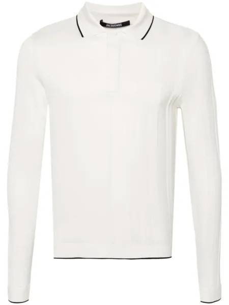 Jacquemus рубашка поло Le Polo Tricot, белый