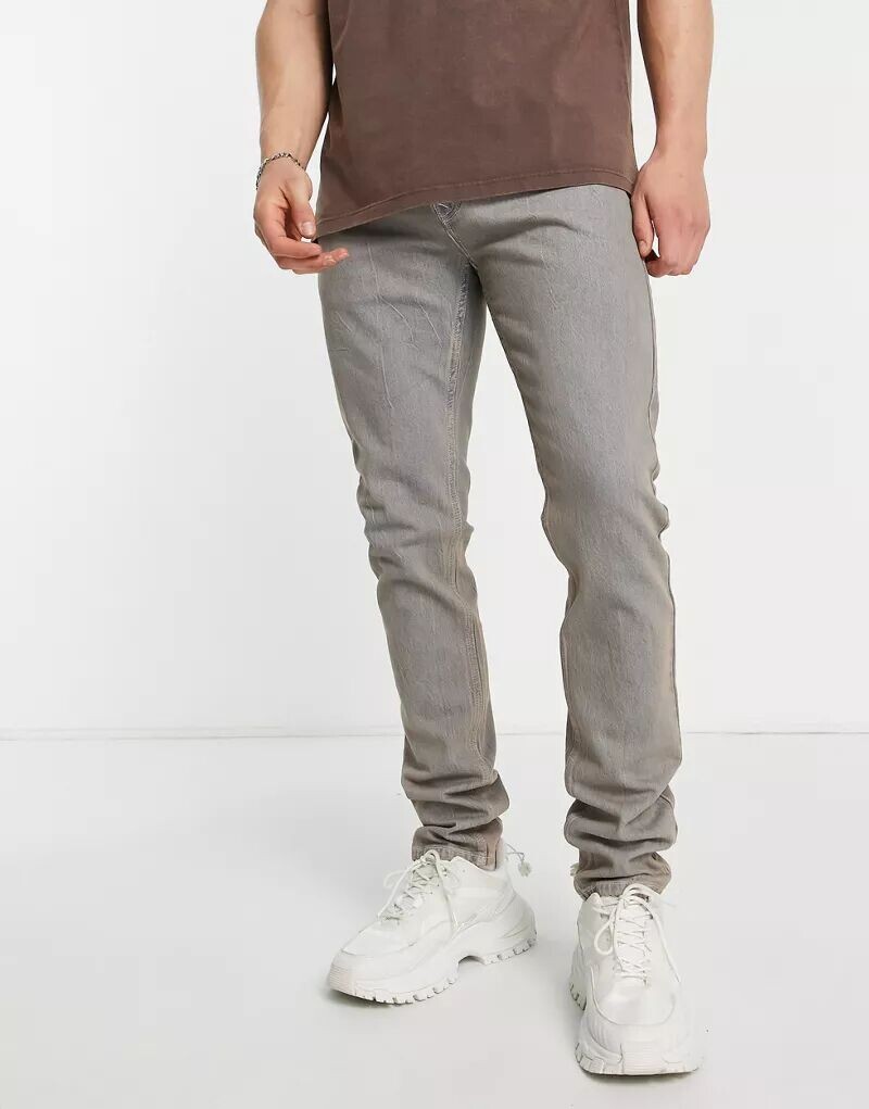 Джинсы скинни Topman серого оттенка