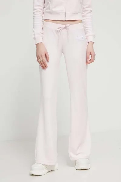 Бархатные спортивные штаны Juicy Couture, роза