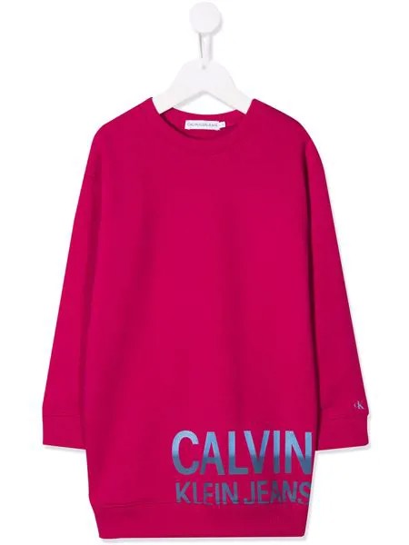 Calvin Klein Kids платье с логотипом