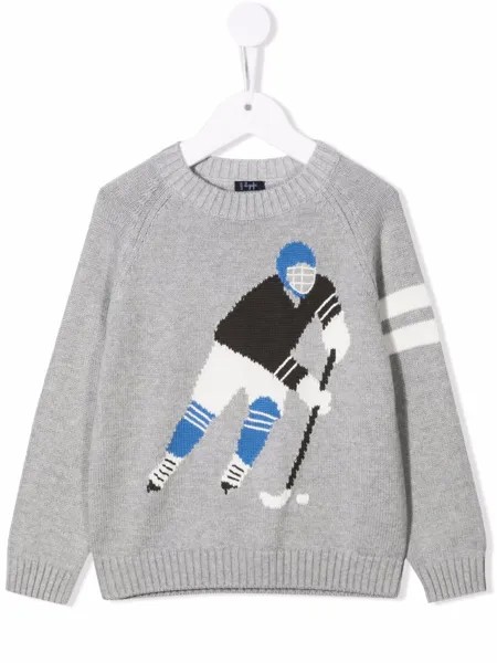 Il Gufo джемпер Hockey вязки интарсия