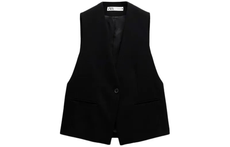 Жилет серии ZW женский черный Zara