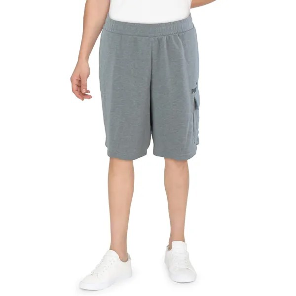 Мужские повседневные шорты из флиса F Puma, цвет Medium Grey Heather