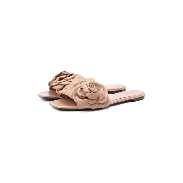 Кожаные шлепанцы 03 Rose Edition Valentino