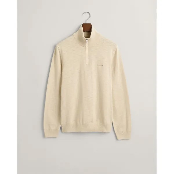 Свитер Gant Flamme Half Zip, бежевый