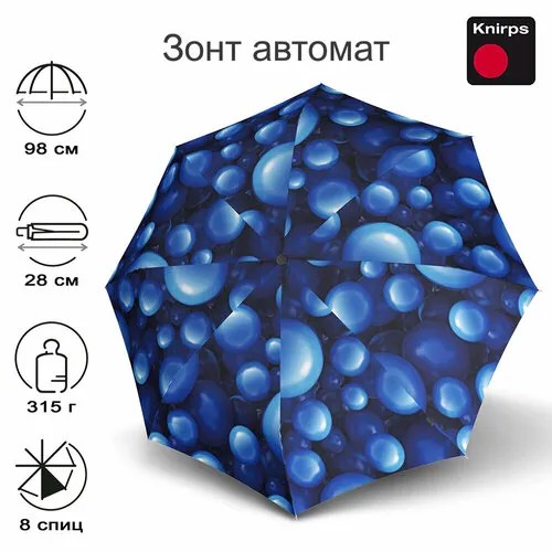Зонт Knirps, синий, голубой