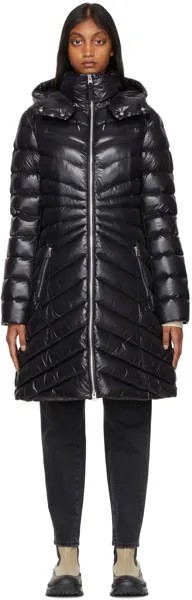 Черный пуховик Camea Mackage