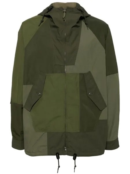Comme des Garçons Homme куртка в стиле пэчворк, зеленый