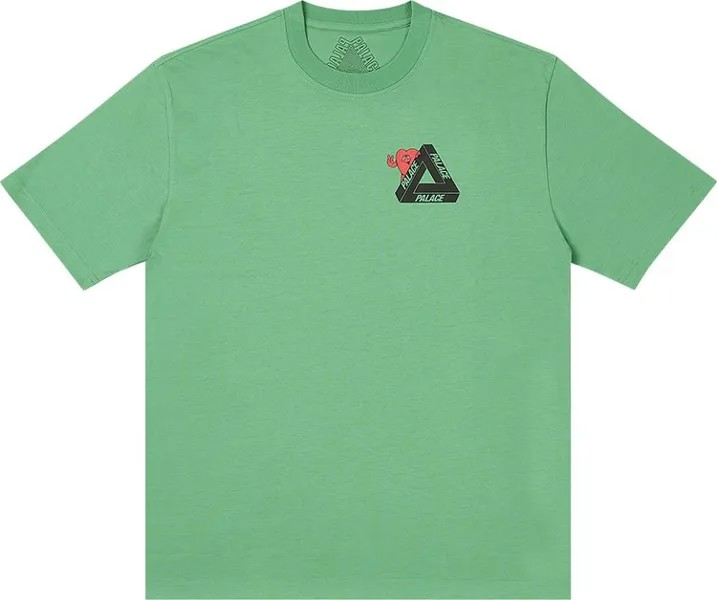 Футболка Palace Tri-Hearts  'Sweet Pea Green', зеленый